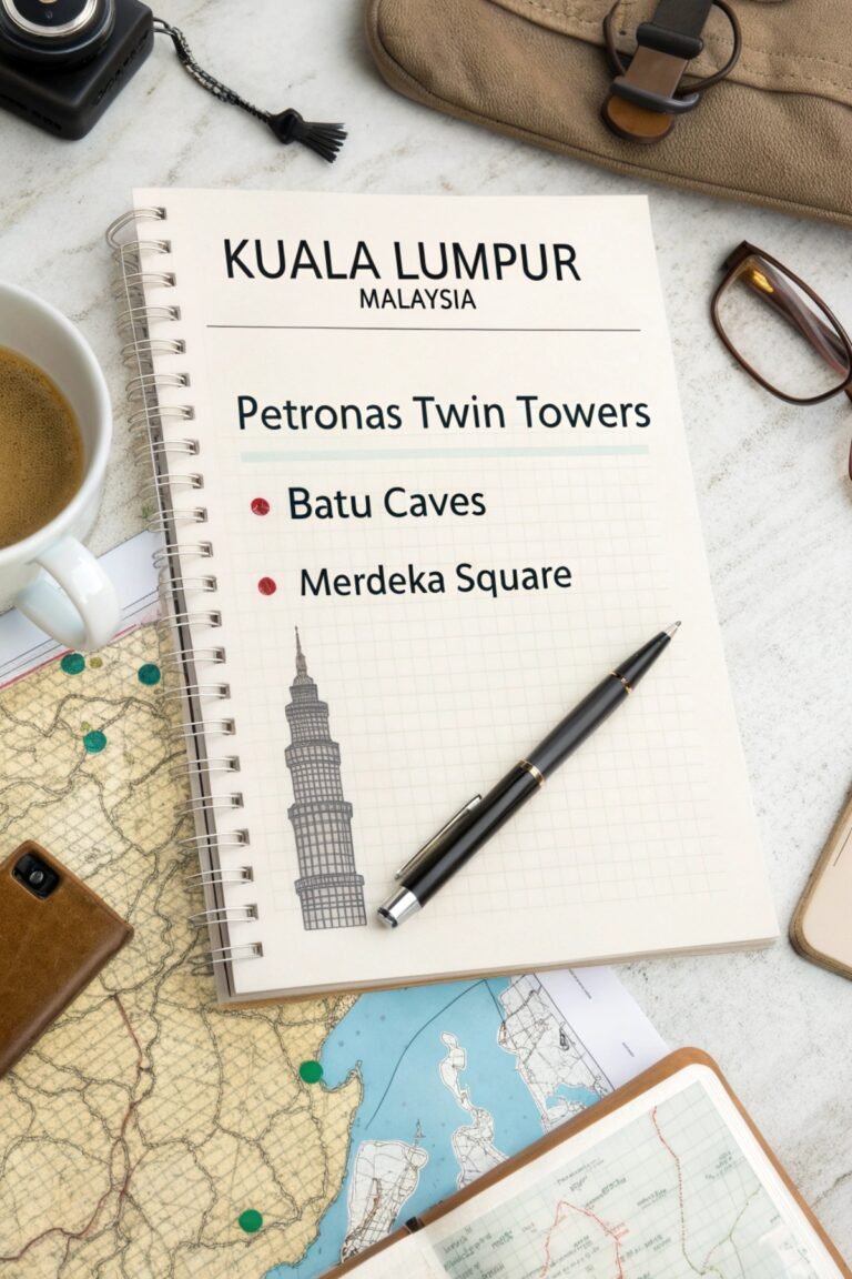 3 Day Itinerary for Kuala Lumpur.