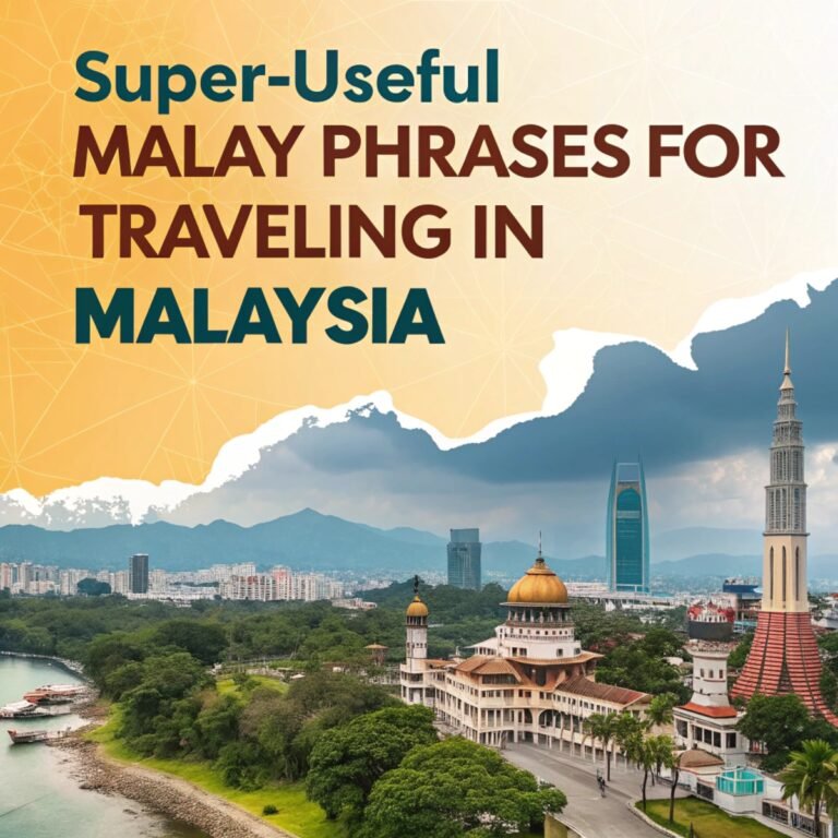 Super-Useful Malay Phrases for Traveling in Malaysia banner.